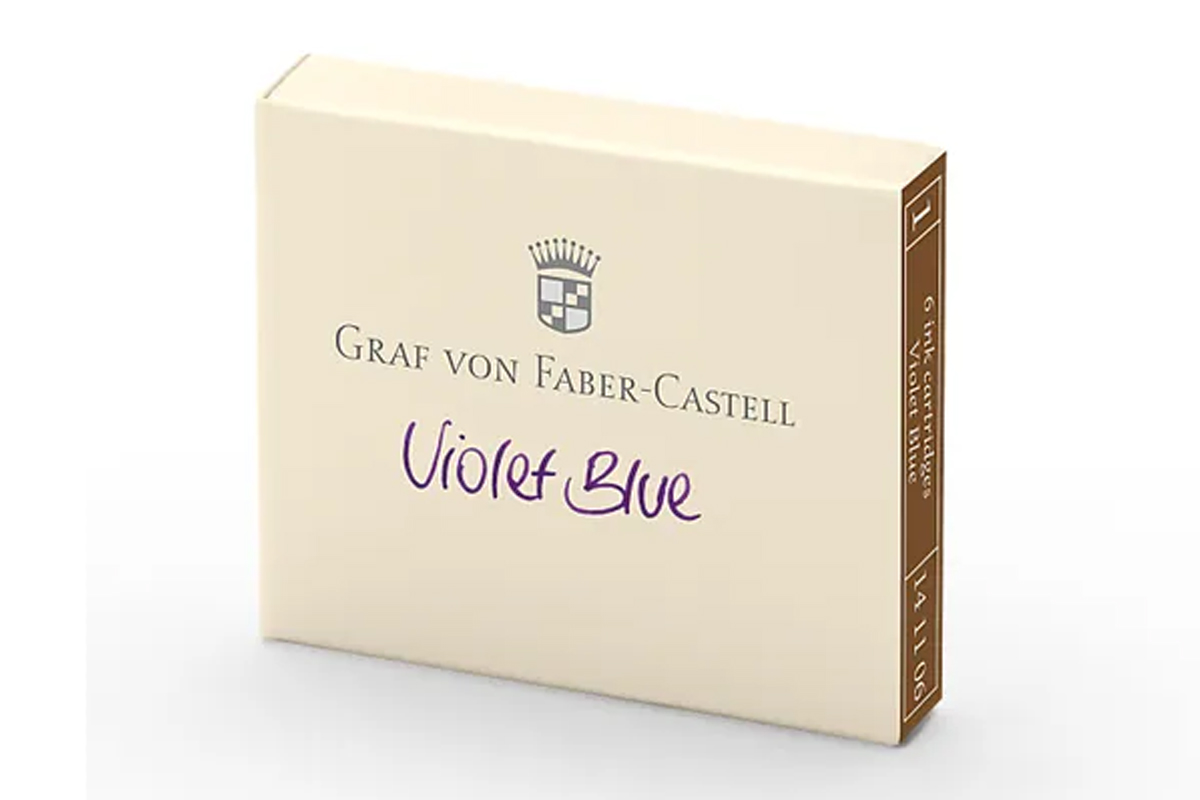 Graf von Faber-Castell Inktpatronen Violet Blue 6x